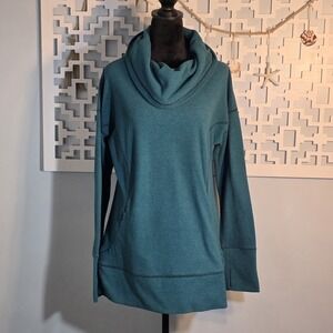 Marc New York Andrew Marc Teal Cowl Neck Pullover Sweater Size L